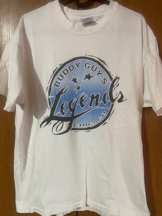 Hanes Beefy Other - Chicago Buddy Guy’s Legends - White Graphic Tee